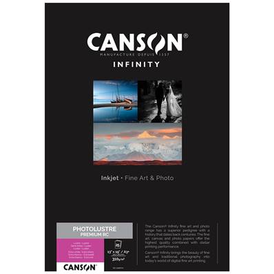 CANSON Infinity Papier Photo Lustré Premium RC 310g A3+ 25 feuilles