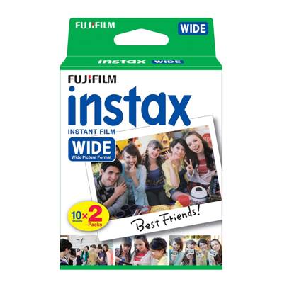 FUJIFILM Film Instax Wide 2 x 10 vues - 62 x 99 mm