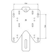 SECABO Adaptateur pour plaque de base TPD7 et TPD7 Premium