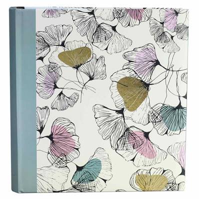 ERICA Album Pochettes Flowers 3 25x22.5cm  200V Gris & Noir Lot de 2