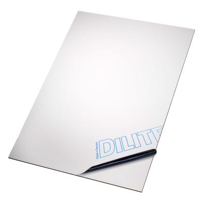 DILITE Panneau Aluminium 1 face adhésive 2mm 10x15cm - Lot de 10