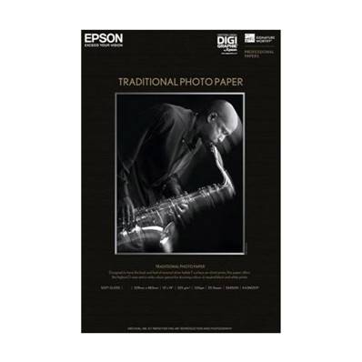 EPSON Papier Photo Traditionnel 325g A2 25 feuilles