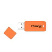 INTEGRAL Clé USB Néon 16GB Orange 2.0 - EcoTaxe comprise