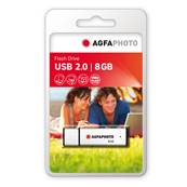 AGFAPHOTO Cl USB 8 GB Silver - Redevance Copie Prive Incluse