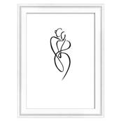 WALTHER Cadre MDF Silhouette 10x15cm blanc - Lot de 4