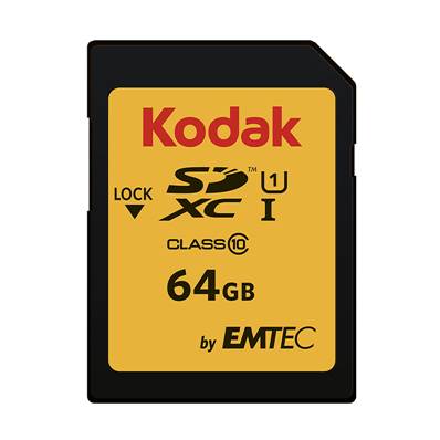 KODAK Carte Mémoire SD Premium 64GB - UHS-1 U1 Class 10