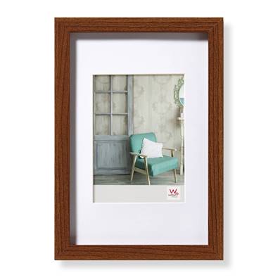 WALTHER Cadre bois Stockholm 30x45 - photo 20x30cm noyer - Lot de 4