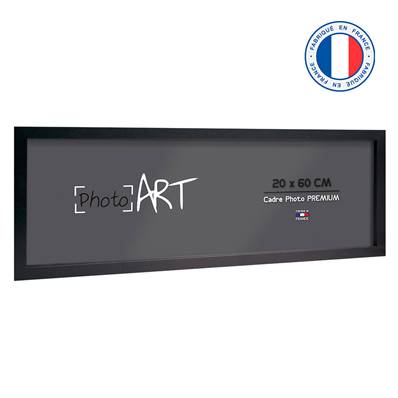 PHOTO ART PREMIUM Cadre bois 20x60 Noir lot de 4