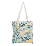 SAC Shopping blanc 100% coton 39x42cm - Lot de 10