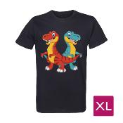 T-Shirt Noir Homme Taille XL prétraité pour impression DTG Lot de 10 