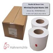 HAHNEMUHLE Papier Mat 230g 20,3cm x 60m pour D700/800/1000 2 rlx