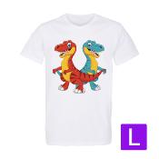 T-Shirt Blanc Homme Taille L prétraité pour impression DTG Lot de 10