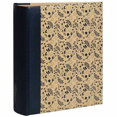 ERICA Album pochettes Kraftty 3 Fleurs 25x21.5cm 300V  Bleu Lot de 2