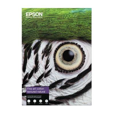 EPSON Papier Fine Art Cotton Textured Natural Mat 300g A4 25 feuilles