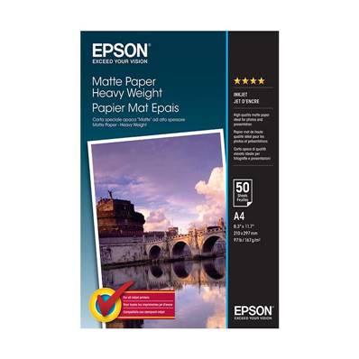 EPSON Papier Mat Épais 167g A4 50 feuilles