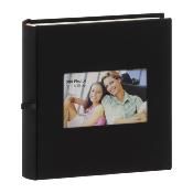 ERICA Album pochettes avec mmo Square 300 vues 10x15 Noir - Lot de 2