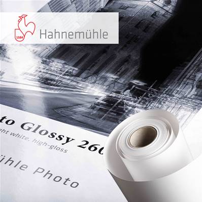 HAHNEMUHLE Papier Photo Glossy 260g 44"(111,8cm) x 30m