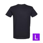 T-Shirt Noir Homme Taille L prétraité pour impression DTG Lot de 10 