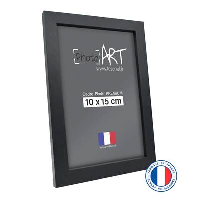 PHOTO ART PREMIUM Cadre bois 10x15 Noir lot de 4