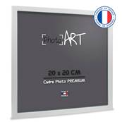 PHOTO ART PREMIUM Cadre bois 20x20 Blanc lot de 4 