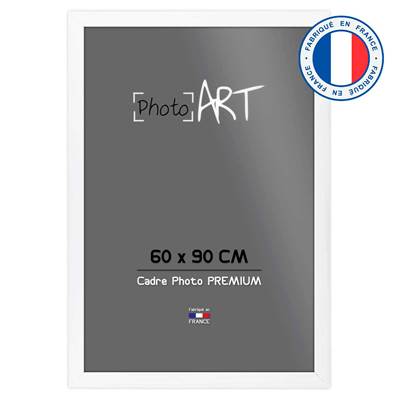 PHOTO ART PREMIUM Cadre bois 60x90 Blanc lot de 4