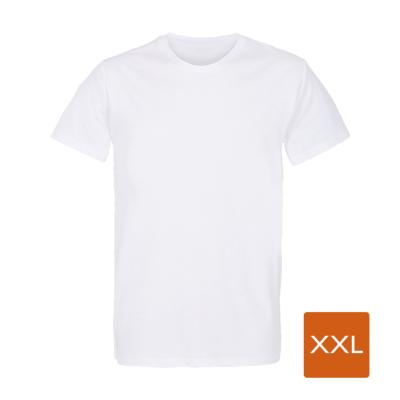 T-Shirt Blanc Homme Taille XXL prétraité pour impression DTG par 10