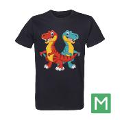 T-Shirt Noir Homme Taille M prétraité pour impression DTG Lot de 10