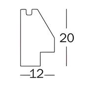WALTHER Cadre MDF Silhouette 20x30cm hêtre - Lot de 4