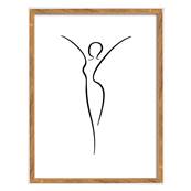 WALTHER Cadre MDF Silhouette 30x40cm naturel - Lot de 4