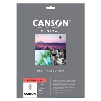 CANSON Papier Digital Premium Lustré 255g A4 20 feuilles