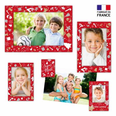 Cadres Magnétiques NOEL 5en1 pour photo 10x15 - Lot de 5