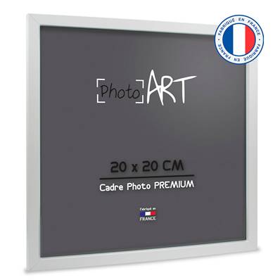 PHOTO ART PREMIUM Cadre bois 20x20 Blanc lot de 4 