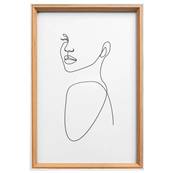 WALTHER Cadre MDF Silhouette 20x30cm hêtre - Lot de 4