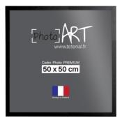 PHOTO ART PREMIUM Cadre bois 50x50 Noir lot de 4