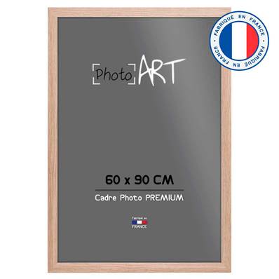 PHOTO ART PREMIUM Cadre bois 60x90 Chêne lot de 4