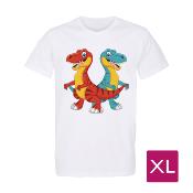 T-Shirt Blanc Homme Taille XL prétraité pour impression DTG Lot de 10
