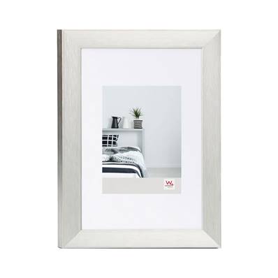 WALTHER Cadre alu brossé Aluline 50x70cm - Couleur Argent - Lot de 4