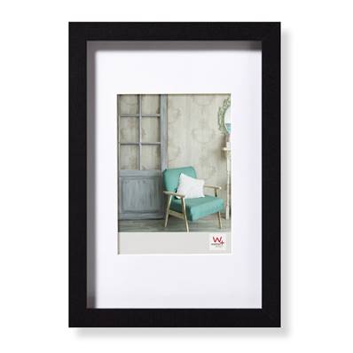 WALTHER Cadre bois Stockholm 30x45 - photo 20x30cm noir - Lot de 4