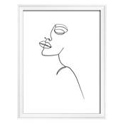 WALTHER Cadre MDF Silhouette 15x20cm blanc - Lot de 4