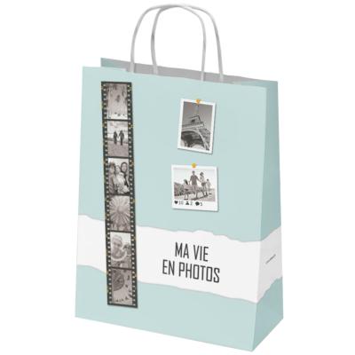 MA VIE EN PHOTOS Sac Papier 320x120x420mm Lot de 100