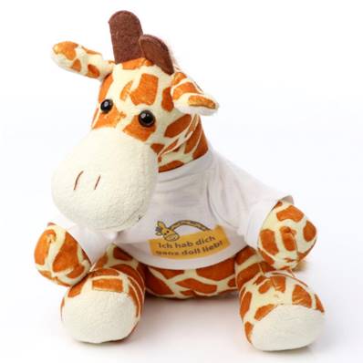 Peluche Girafe 22cm lot de 4