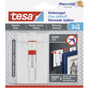 TESA Powerstrips Boite de 2 Clous Ajustables (charge 2 kgs)