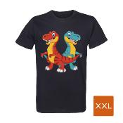 T-Shirt Noir Homme Taille XXL prétraité pour impression DTG Par 10 