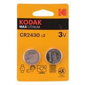 KODAK Piles Bouton Lithium x 2 CR2430 lot de 12 