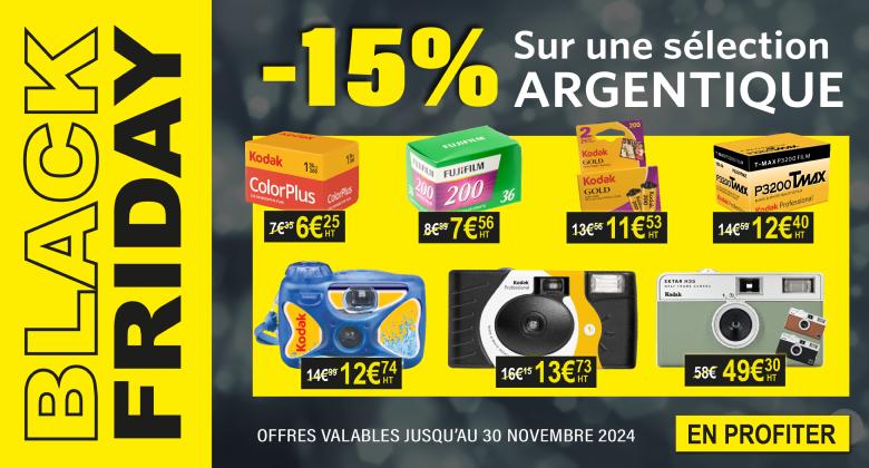 Offres spciales BLACK FRIDAY | 15% de remise sur une slection ARGENTIQUE