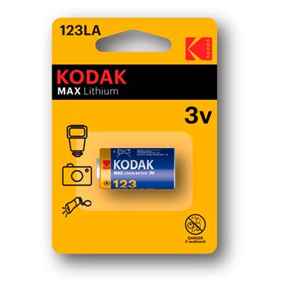 KODAK Piles Ultra Lithium 123LA 3V Vendu par 12