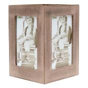 DEKNUDT porte-stylos bois gris beige  2 photos 6x10 - Lot de 2