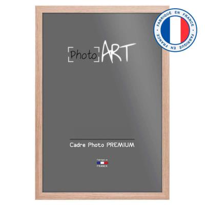 PHOTO ART PREMIUM Cadre bois verre plexi 70x100 Chêne Lot de 4