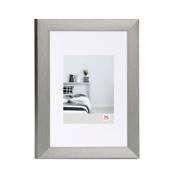 WALTHER Cadre alu brossé Aluline 50x70 - photo 40x50cm acier - Par 4