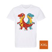 T-Shirt Blanc Homme Taille XXL prétraité pour impression DTG par 10